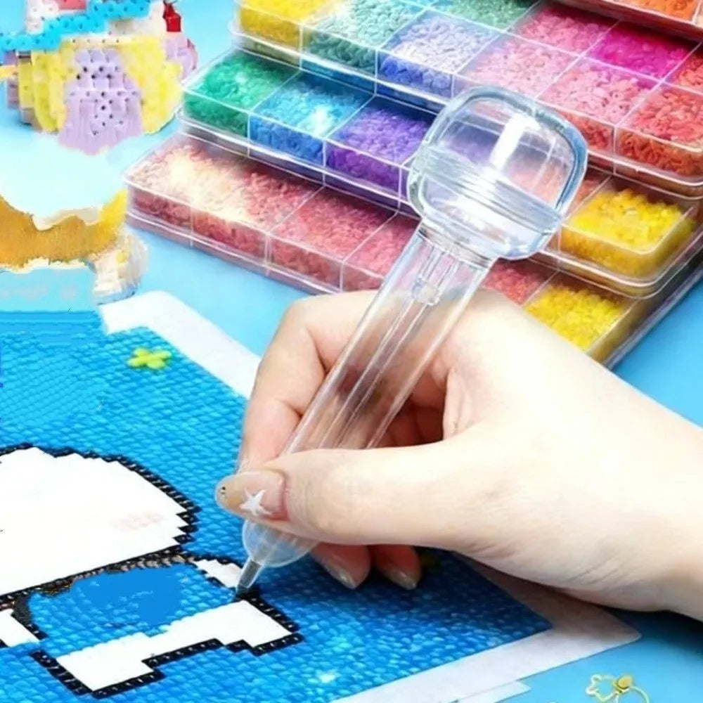 Press-Type Bead Pen | Ergonomic 3D Pixel Puzzle Dispenser