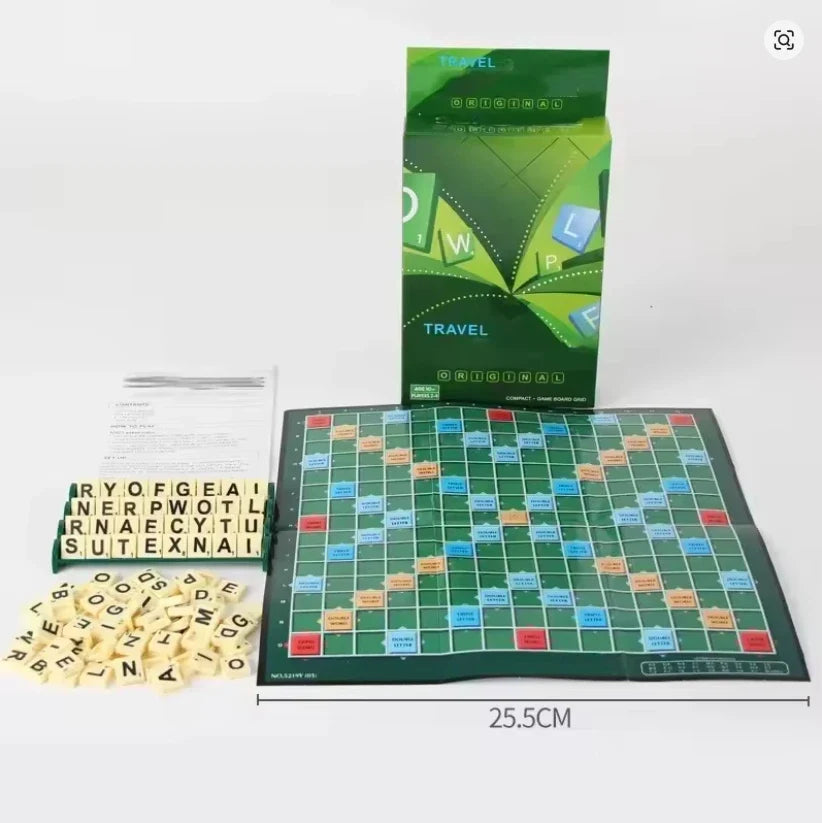 English Spelling Board Game – Alphabet Tile Puzzle for 2–4 Players