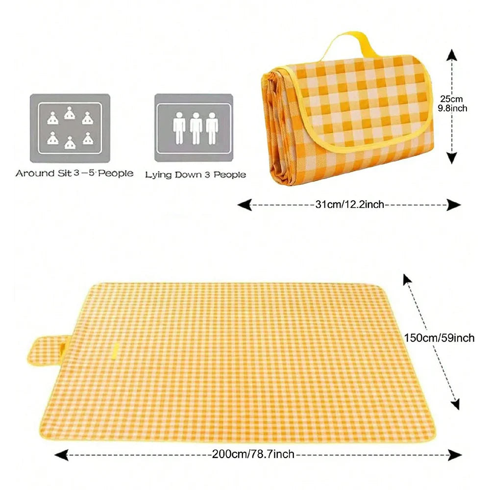 Waterproof Sandproof Picnic Blanket – Large Camping & Beach Mat