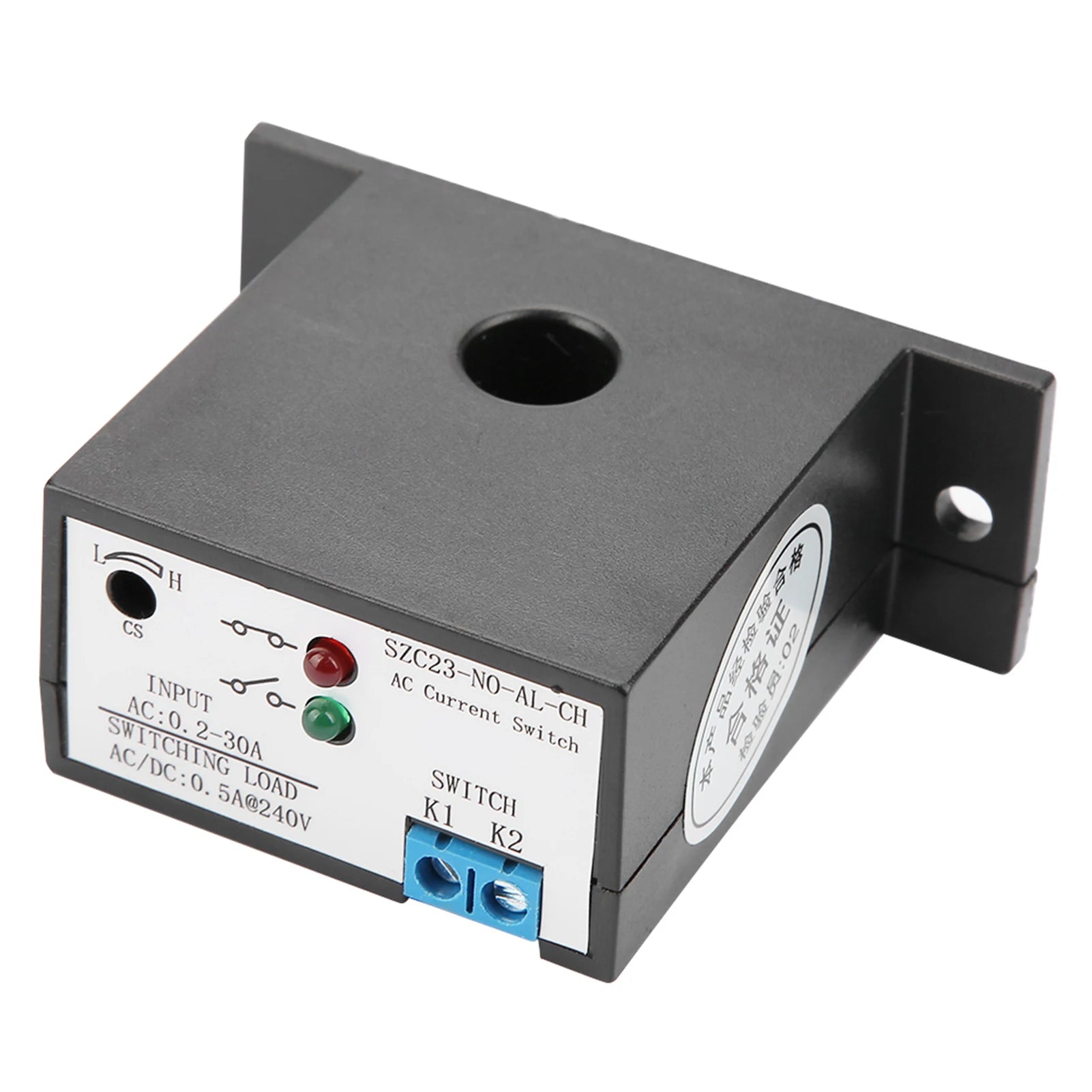 Current Sensing AC Current Sensing Normally Open Current Sensing Adjustable AC 0.2‑30A SZC23‑No AL‑CH Peaceful Pleasures Health and Wellness