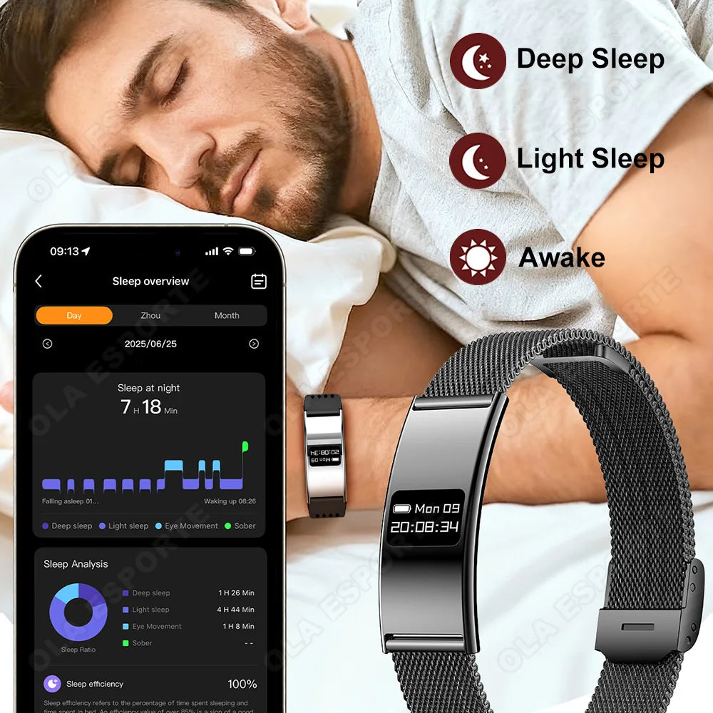 2026 New 2.8mm Ultra-thin Smart Wristbands Heart Rate Health Monitoring Smart Bracelet Waterproof Sports Electronic Smart Watch Peaceful Pleasures Health and Wellness