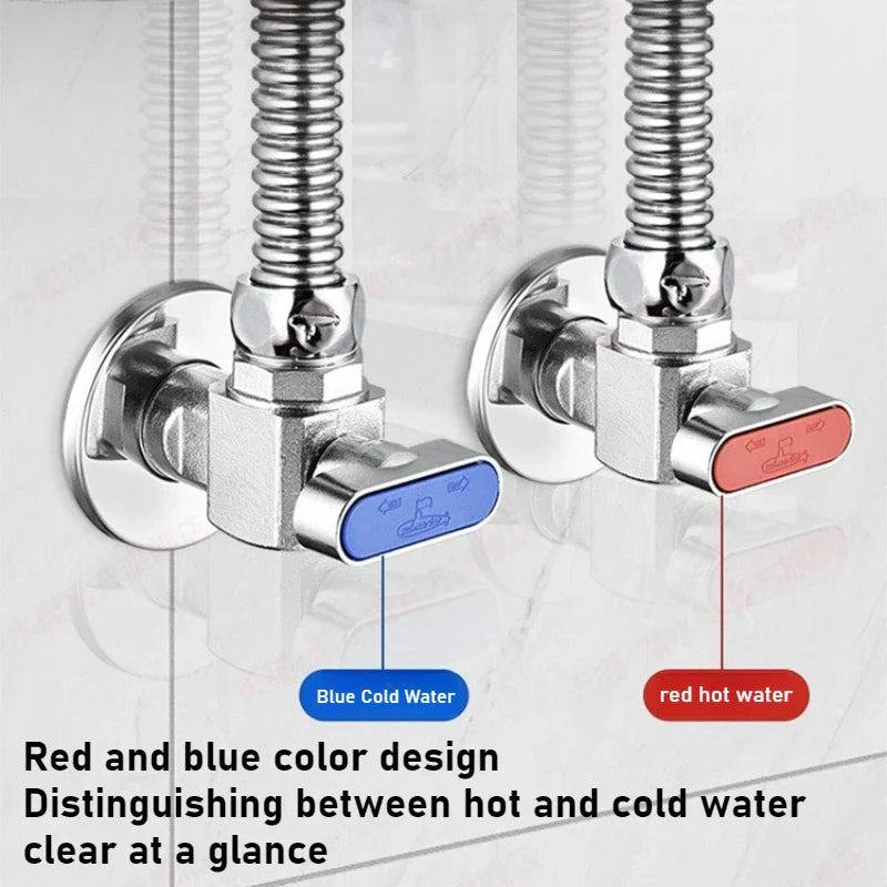 Brass High Flow Ball Valve – Angle Valve for Gas & Water Heater