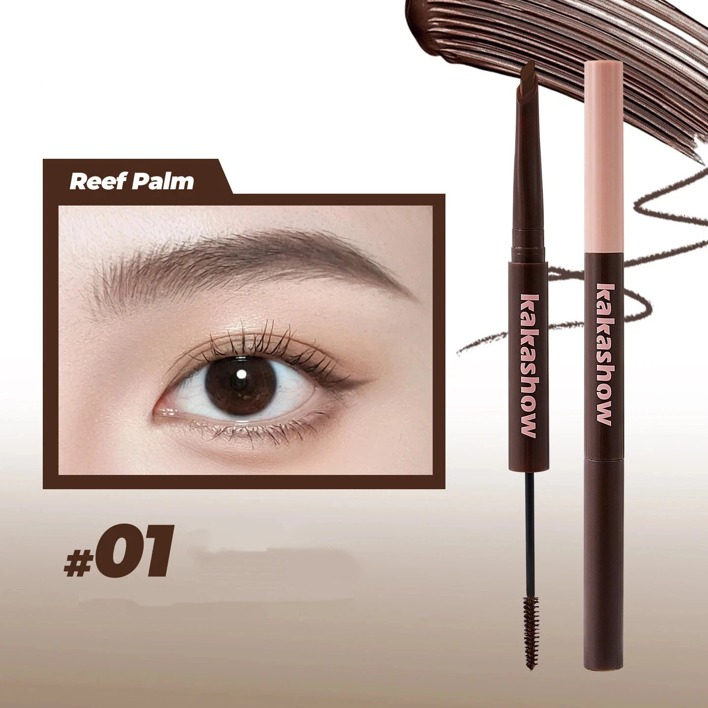Waterproof Double-Ended Eyebrow Pencil & Tinting Cream | Matte