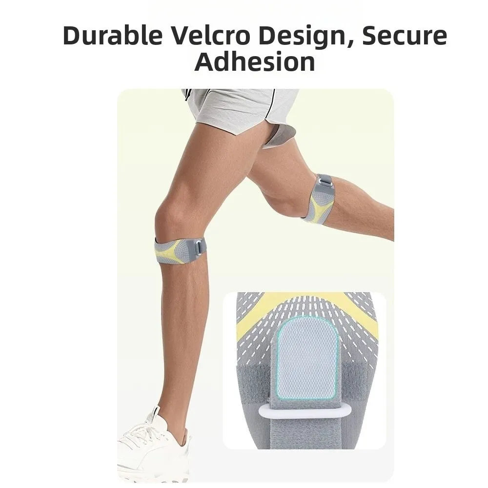 Shock Absorption Patella Belt Breathable Sweat-Wicking Knee Protection Strap Thickened Knee Protection Sport Knee Wrap Peaceful Pleasures Health and Wellness