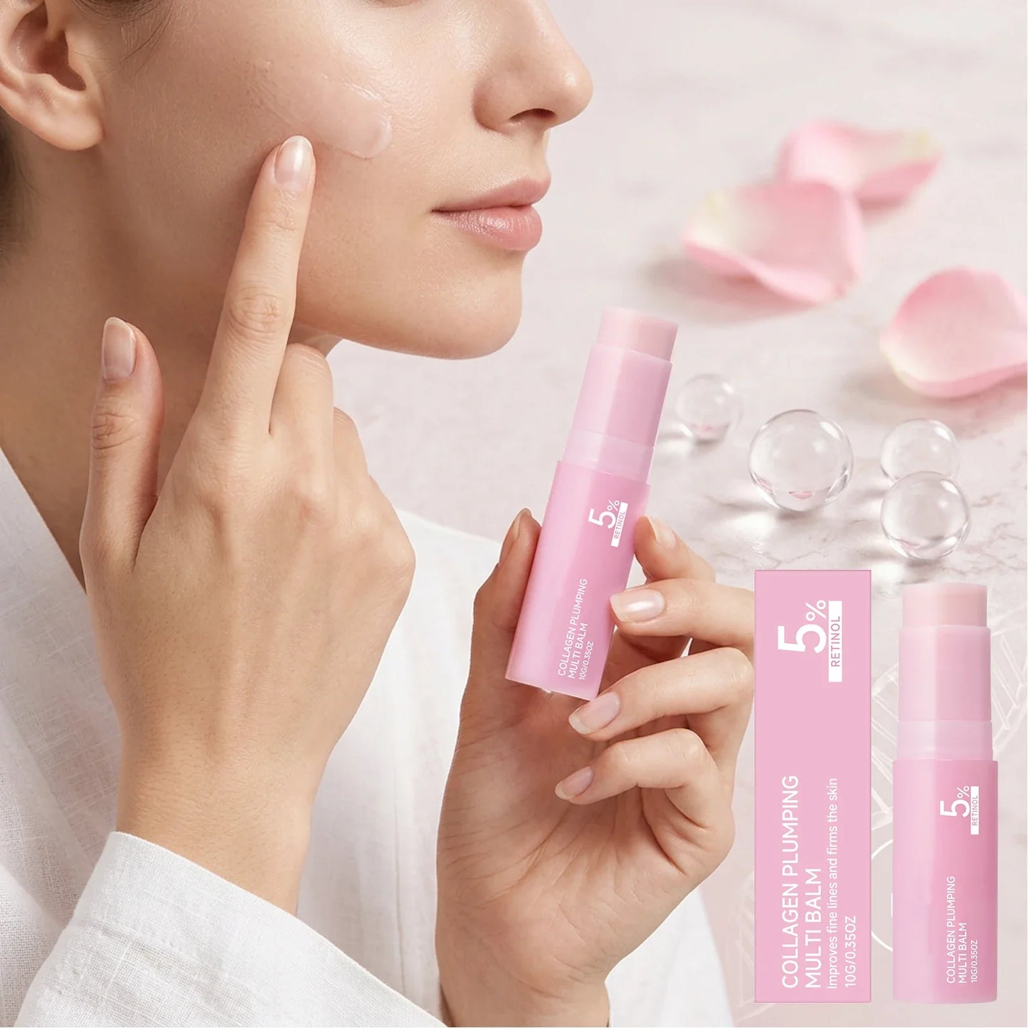 5% Retinol Collagen PDRN Plumping Balm Stick – Anti-Wrinkle