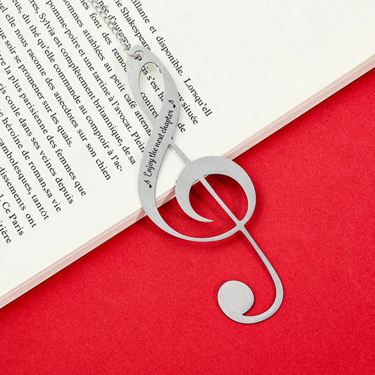 Bview Art Music Note Pendant Necklace Engravable Teacher Appreciation Peaceful Pleasures Health and Wellness 1pcs