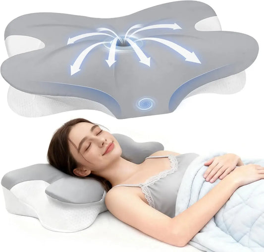 Ergonomic Memory Foam Neck Pillow – All Sleep Positions Peaceful Pleasures Health and Wellness United States