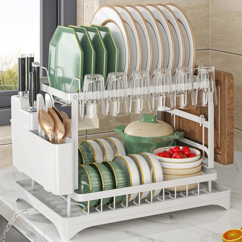 Stainless Steel Dish Rack – Hygienic Space-Saving Kitchen Organizer