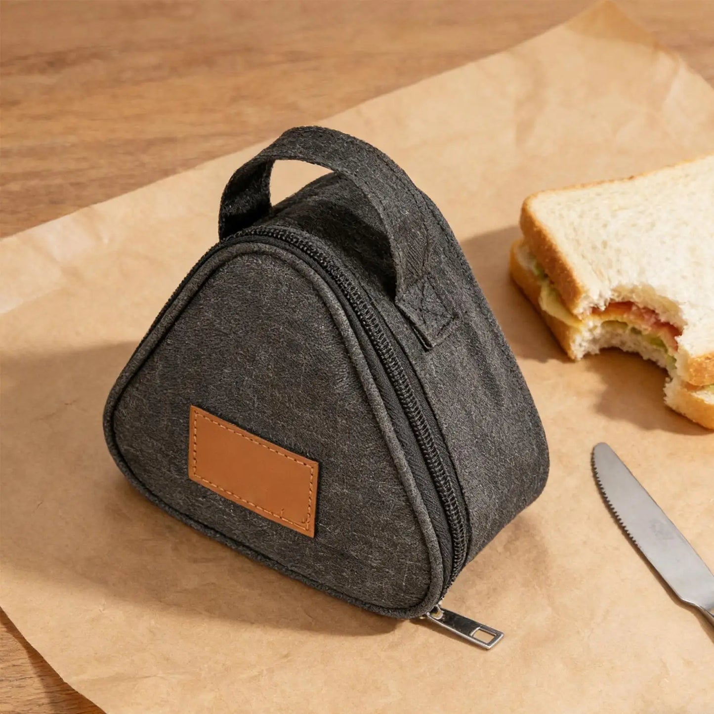 Triangular Insulated Sandwich Storage Small Lunch Box Reusable Snack Bags for Adults Kids Work School Outdoor Picnic Travel Peaceful Pleasures Health and Wellness