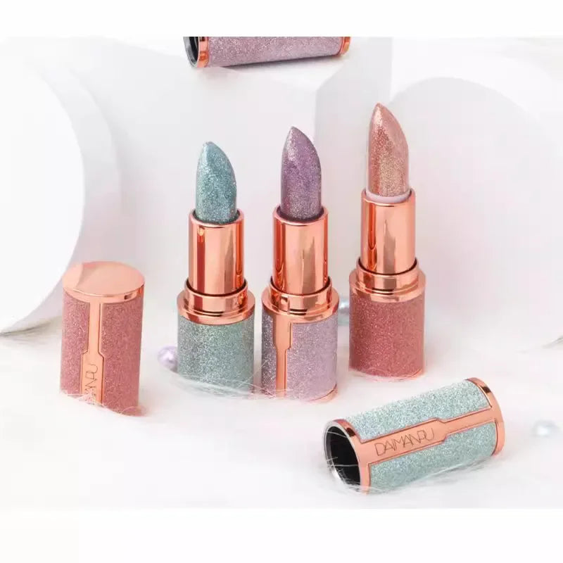 Color-Changing Glitter Lipstick | Waterproof Moisturizing Lip Tint