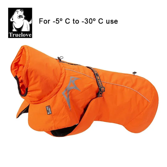 Truelove Warmer Dog Winter Coat Pet Jacket Fashion Dog Clothes Waterproof Windproof Reflective Outdoor Dog Coat TLG2372 Peaceful Pleasures Health and Wellness Orange 25 China Mainland