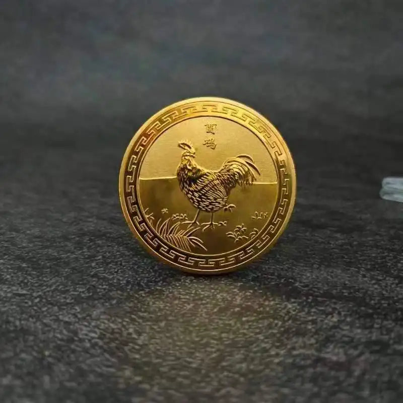 Twelve Zodiac Commemorative Medals Golden Coins Dragon Tiger Rabbit