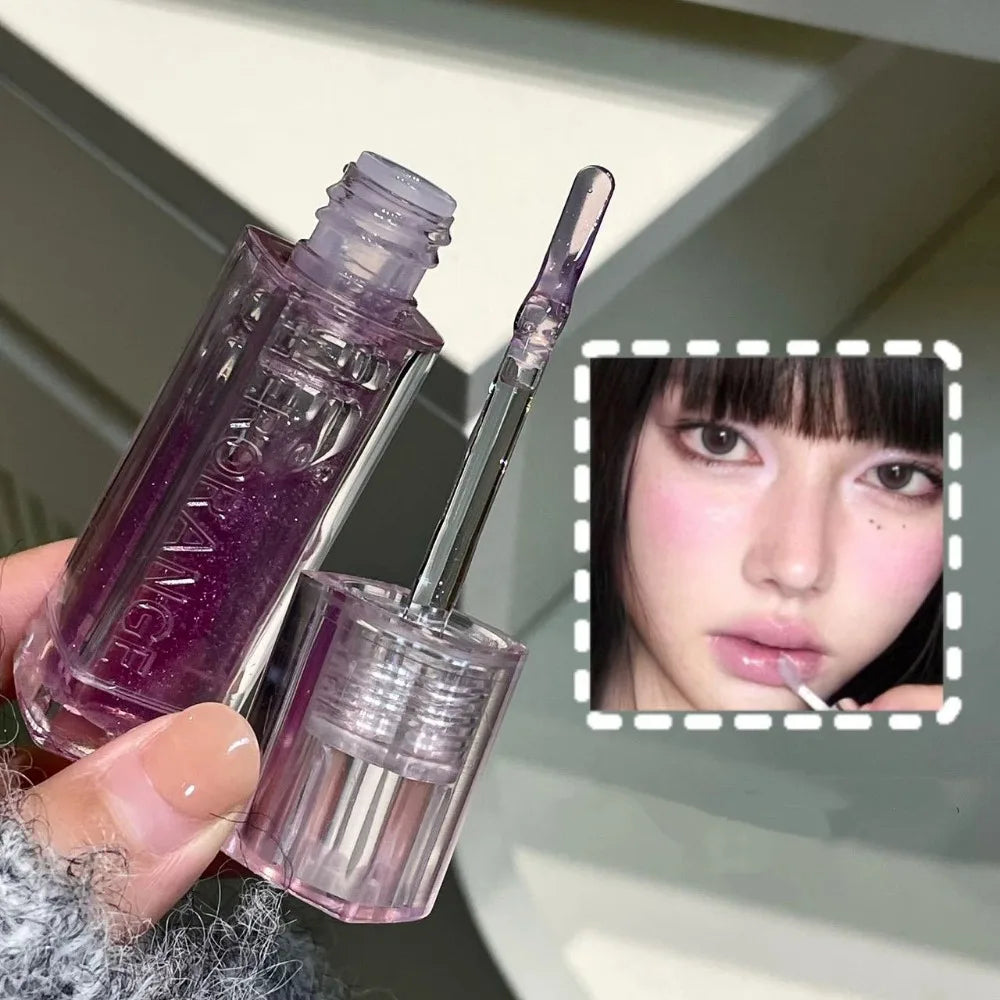 Sparkling Glitter Lip Oil Gloss – Hydrating Mirror Shine