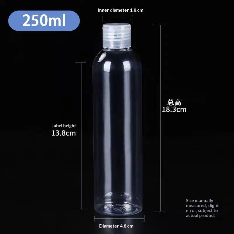 Empty Flip Cap PET Plastic Bottles 5ml–100ml | Travel Atomizer