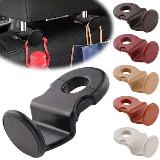 2-Pack Car Headrest Hooks | 20KG Heavy-Duty Back Seat Organizer Car Seat Hook Peaceful Pleasures Health and Wellness