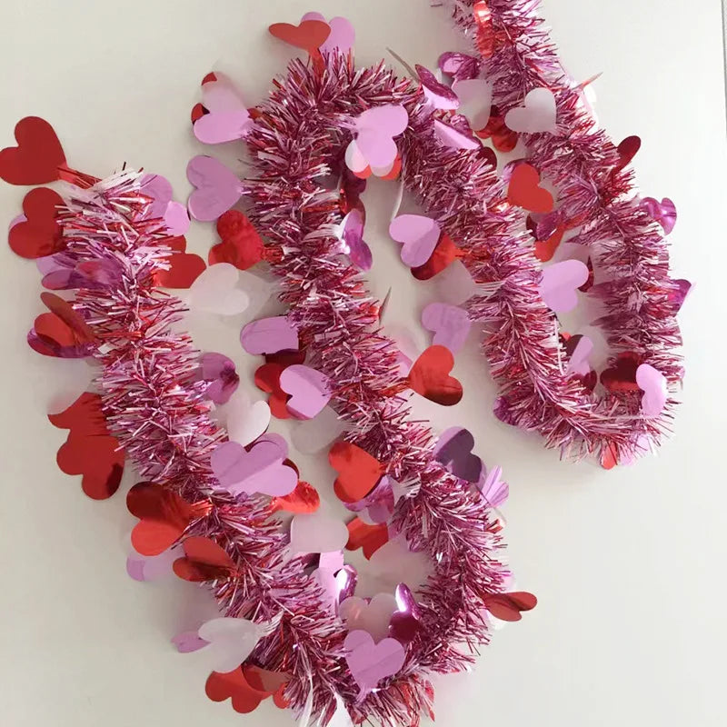 2M Valentine's Day Heart-shaped Pull-up Decorative Ribbon Wedding