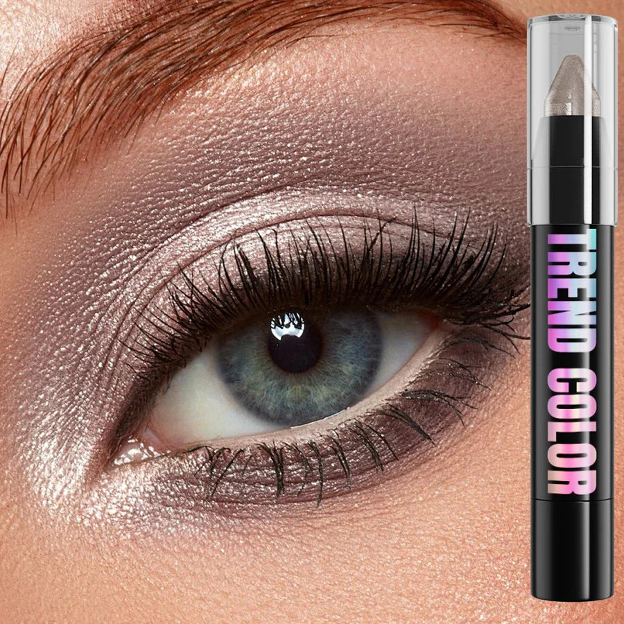 KAFURUX 24-Color Glitter Eyeshadow & Highlighter Pencil Waterproof