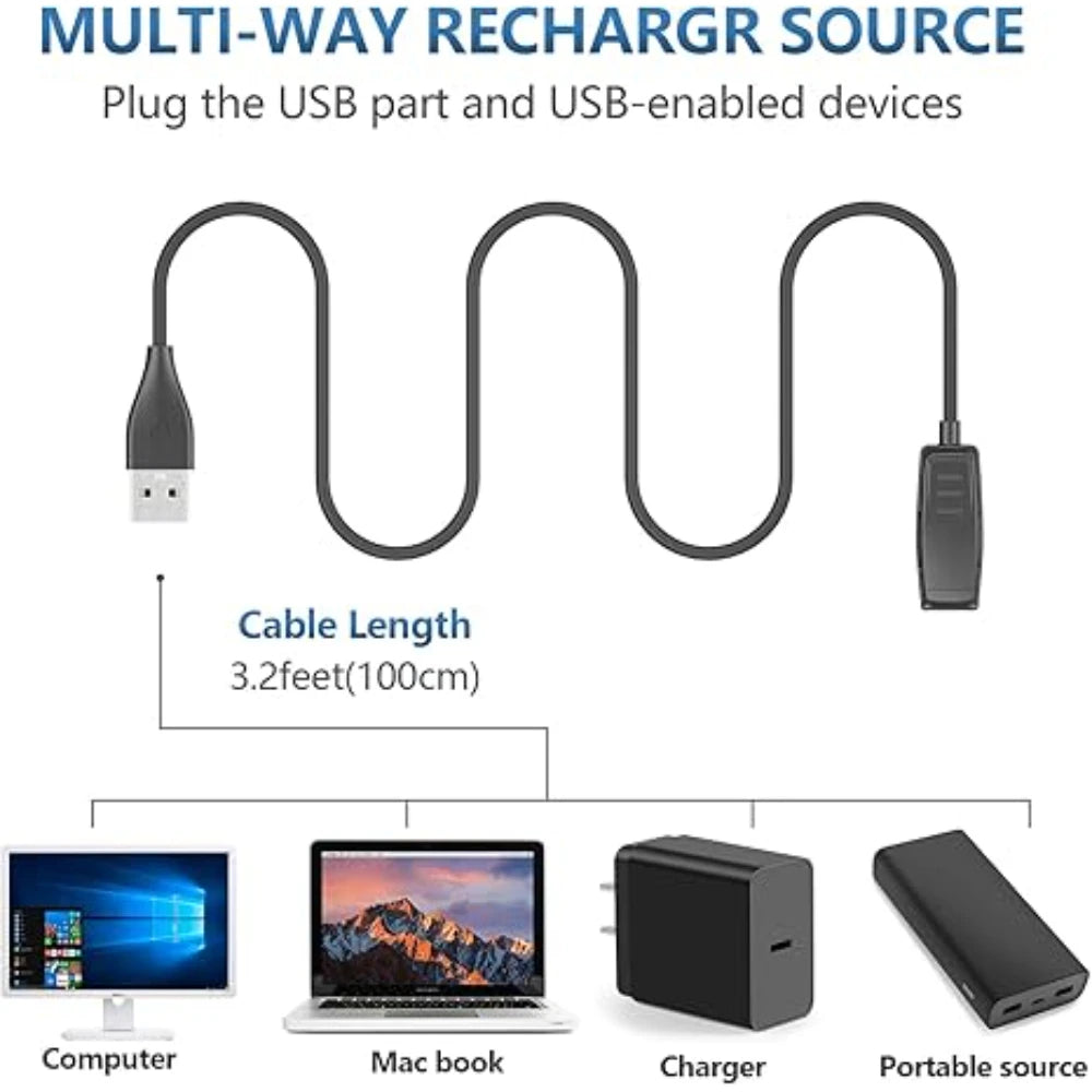 Garmin Forerunner 235 735XT 645 Replacement Charging Clip Cable Peaceful Pleasures Health and Wellness
