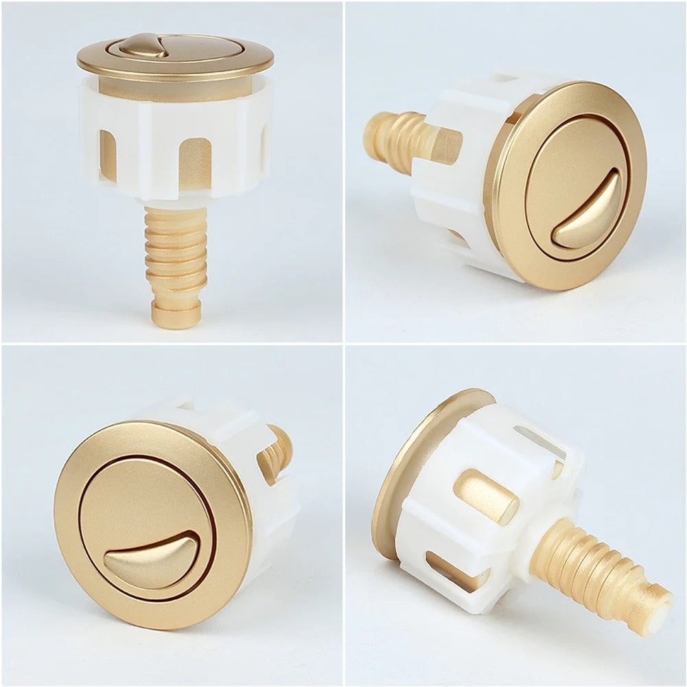 Chrome Plated ABS Dual Flush Toilet Button Compatible European