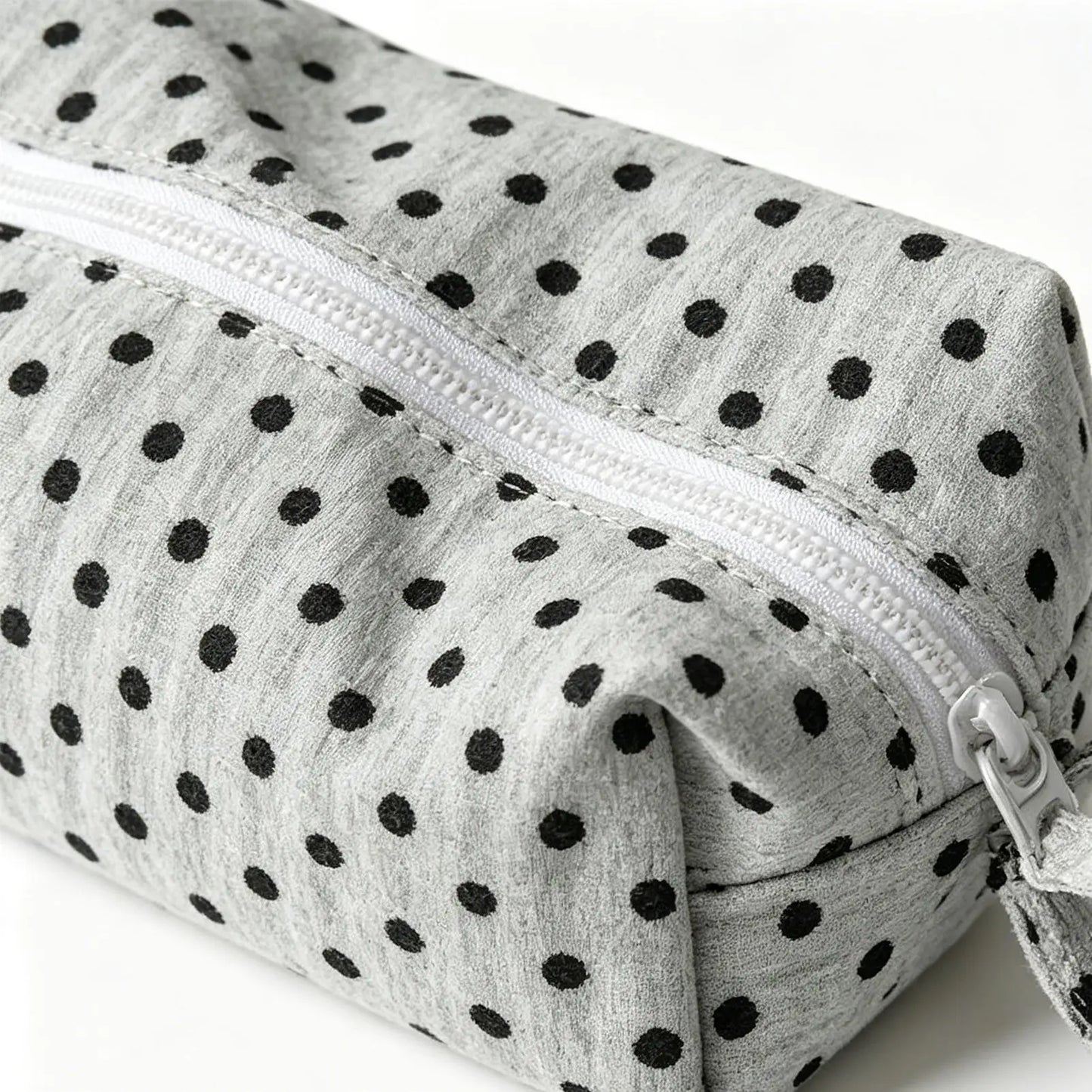 Large Capacity Dot Design Pencil Case | Fabric Stationery Pouch