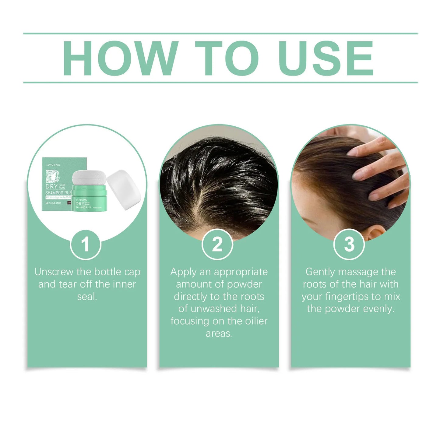Jaysuing Matte Dry Shampoo Powder – Oil Control & Root Volume