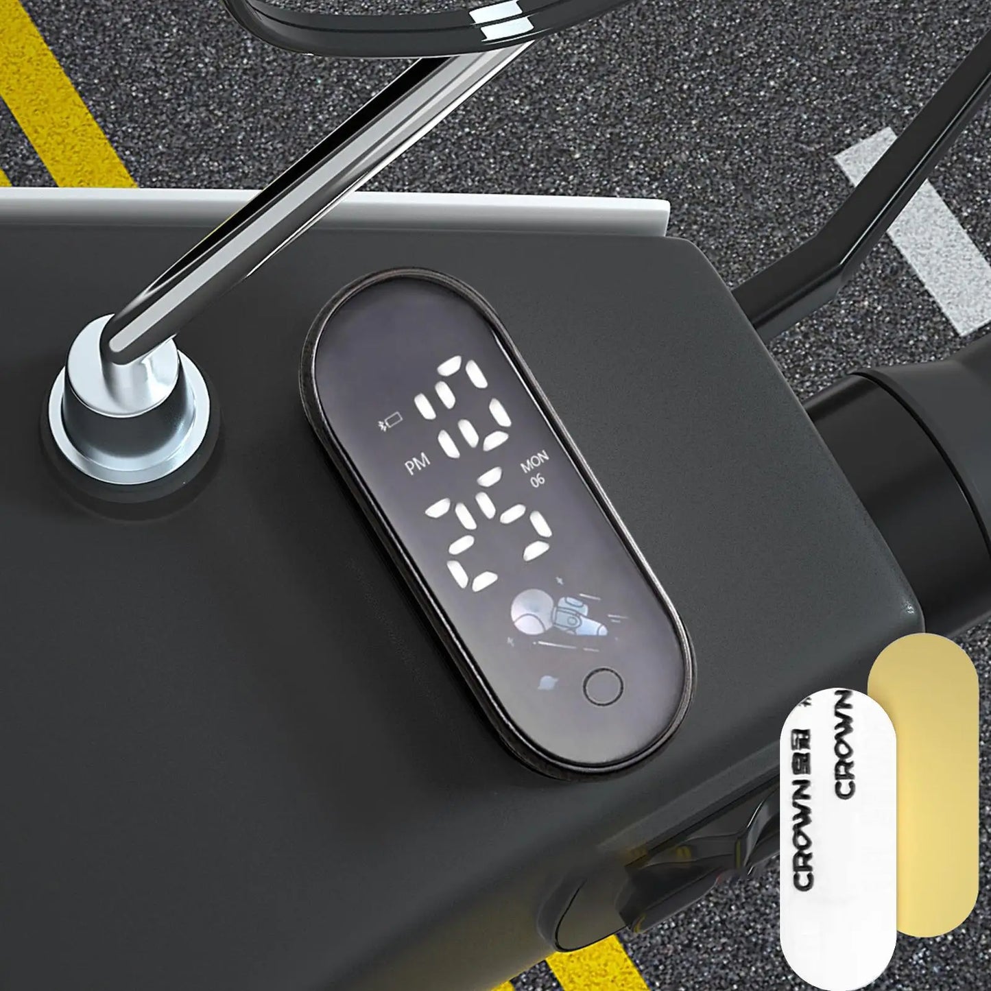 Mini Waterproof LED Digital Car Clock | Adhesive Dashboard Clock