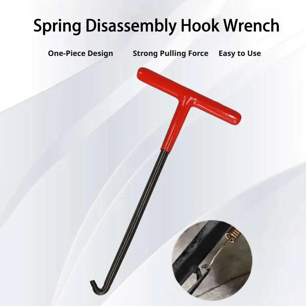T-Handle Exhaust Spring Hook, Motorcycle Exhaust Pipe Spring Puller Tool, Heavy Duty Spring Remover for Motorcycle Exhaust/Brake Peaceful Pleasures Health and Wellness