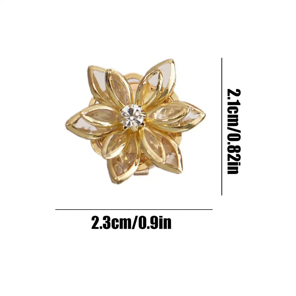 Elegant Camellia Button Cover Cufflinks | Blouses & Formal Shirts