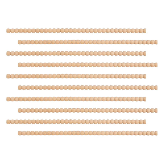 Unfinished Beech Wood Molding Applique Strips – 10pc Bead Trim Wood Molding Trim Peaceful Pleasures Health and Wellness