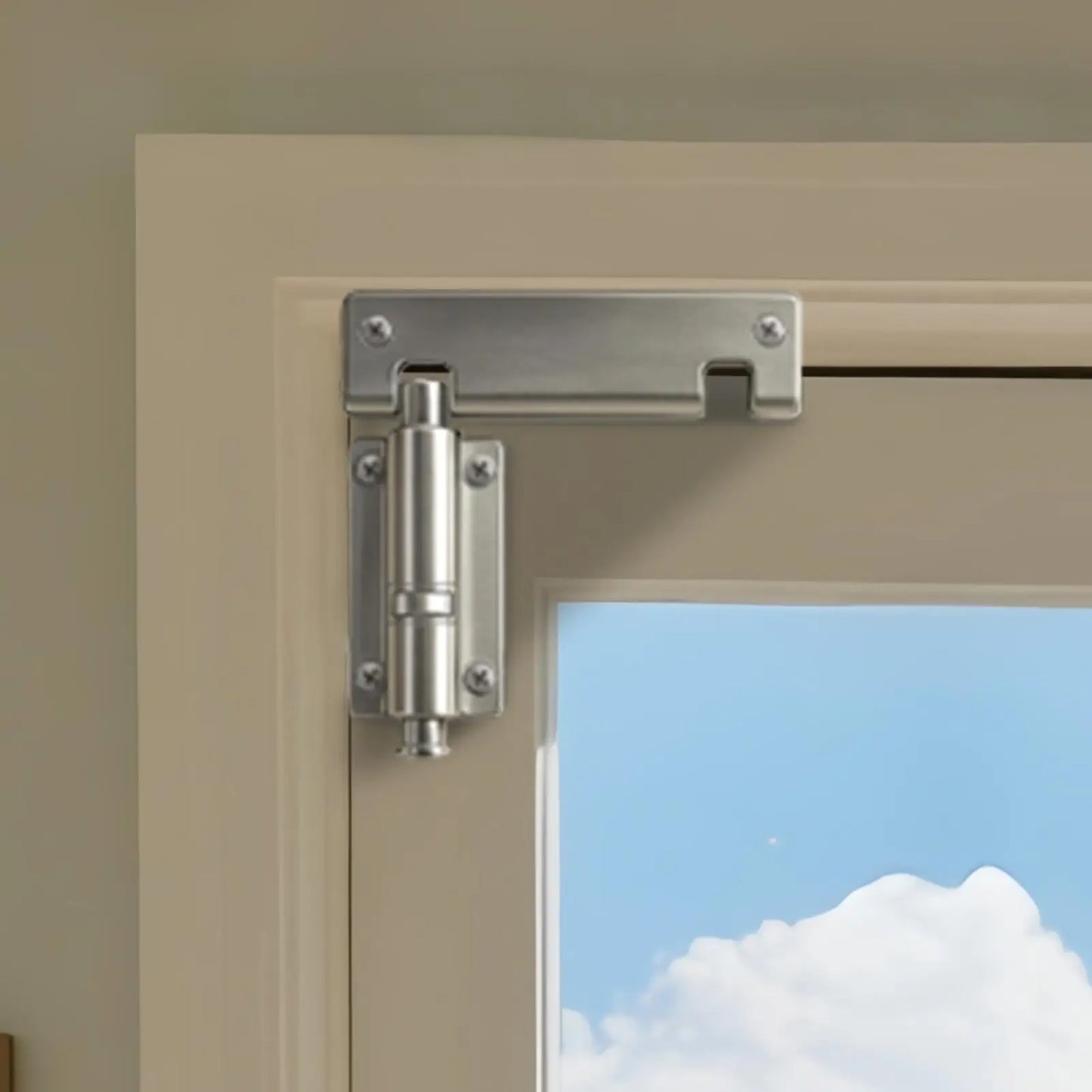 Stainless Steel Child Safety Sliding Door Lock, Security Latch for Patio Glass Doors & Windows, Child Proof Lock for Home Office Peaceful Pleasures Health and Wellness