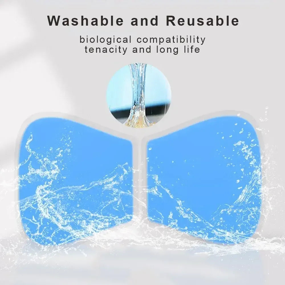 TENS Unit Replacement Gel Pads – Reusable, Latex-Free Electrode