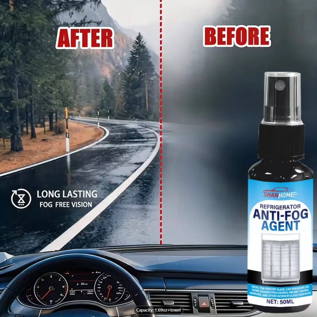 Nano Anti-Fog Spray 50ml – Clear Freezer Glass & Mirror Coat