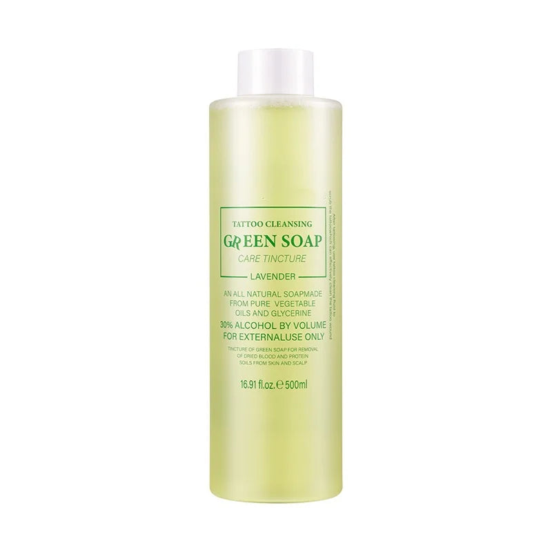 Tattoo Green Soap Cleansing Solution 500ml | Healing Care