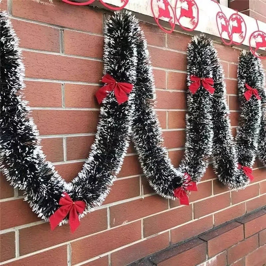 2M Christmas Ribbon Garland with Bows – Tree & Party Decor Christmas Ribbon Garland Oasis Select