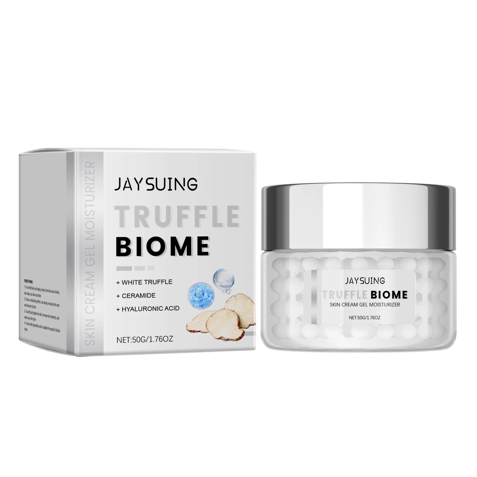 White Truffle Moisturizing Cream Reduce Fine Lines Increase Skin Elasticity Relieve Dryness Gentle Deep Nourishing Face Cream Peaceful Pleasures Health and Wellness 50g 50g