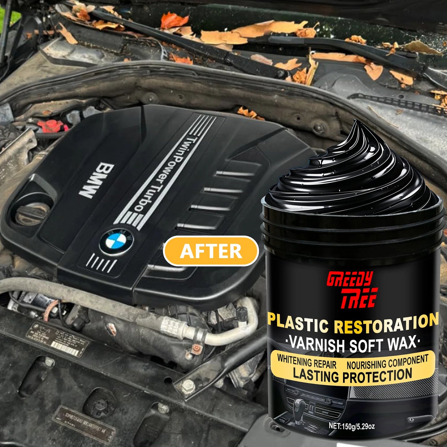 Automotive Plastic Restorer, Tire Brightener & Dashboard Wax