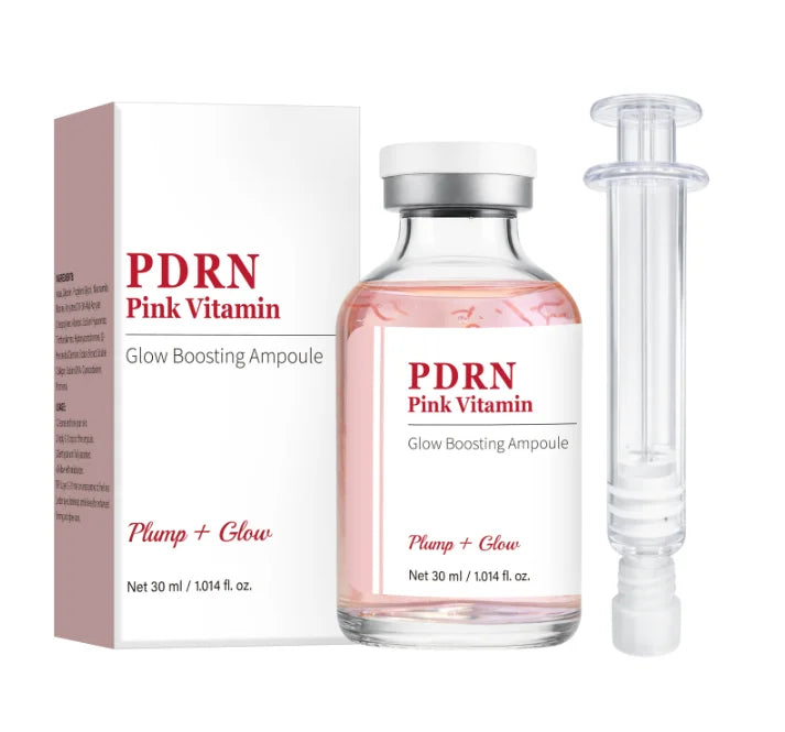 PDRN Pink Vitamin Glow Boosting Ampoule, PDRN Capsule Cream 100,Hydrating Face Moisturizer, Firming & Nourishing Skincare Set Peaceful Pleasures Health and Wellness 30ML
