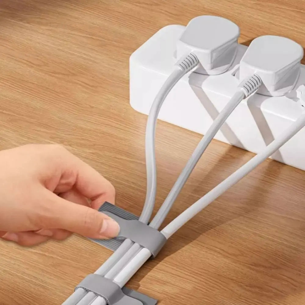 New Reusable Cable Ties Adjustable T-Type Wire Organizer Self Adhesive Rope Holder Peaceful Pleasures Health and Wellness