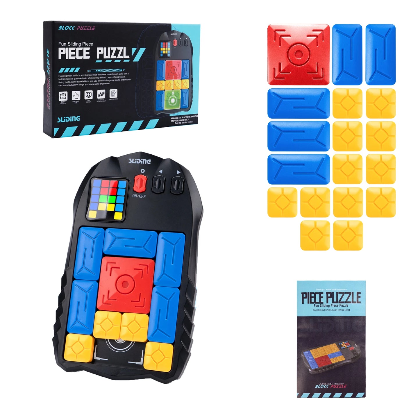 AI Huarong Road Magnetic Suction Block Sliding 500+ Levels Puzzle
