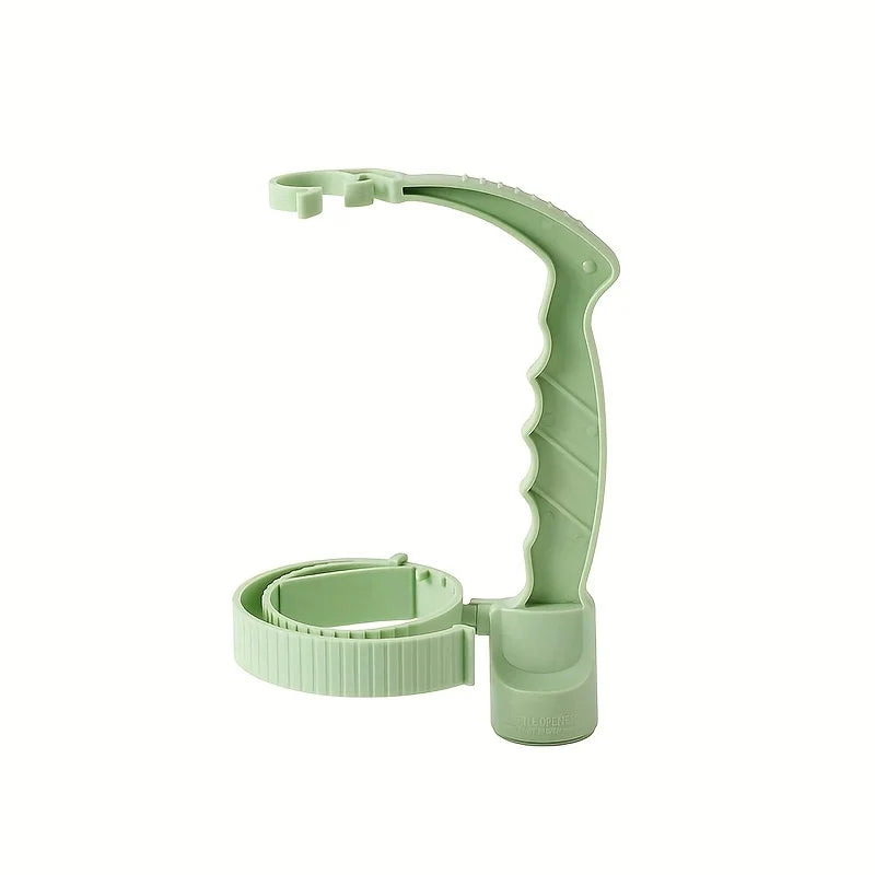 1/4pcs Beverage handle soda water beverage bottle plastic handle (with bottle opener function) Cola handheld pouring handle Peaceful Pleasures Health and Wellness green