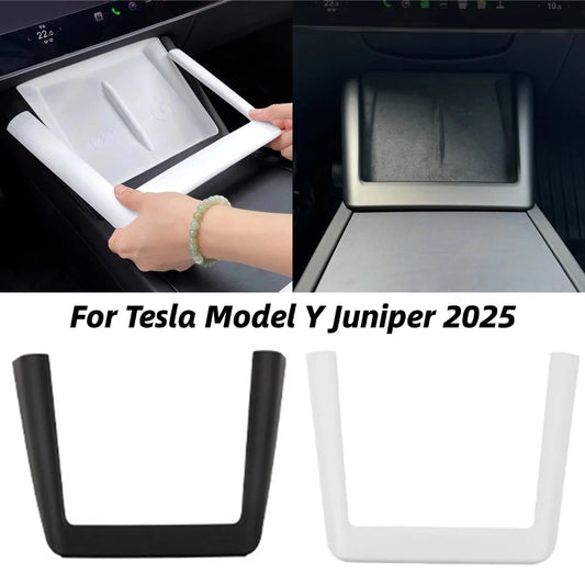 Tesla Model Y Juniper 2025 Wireless Charging Console Trim Frame Console Trim Bezel Peaceful Pleasures Health and Wellness