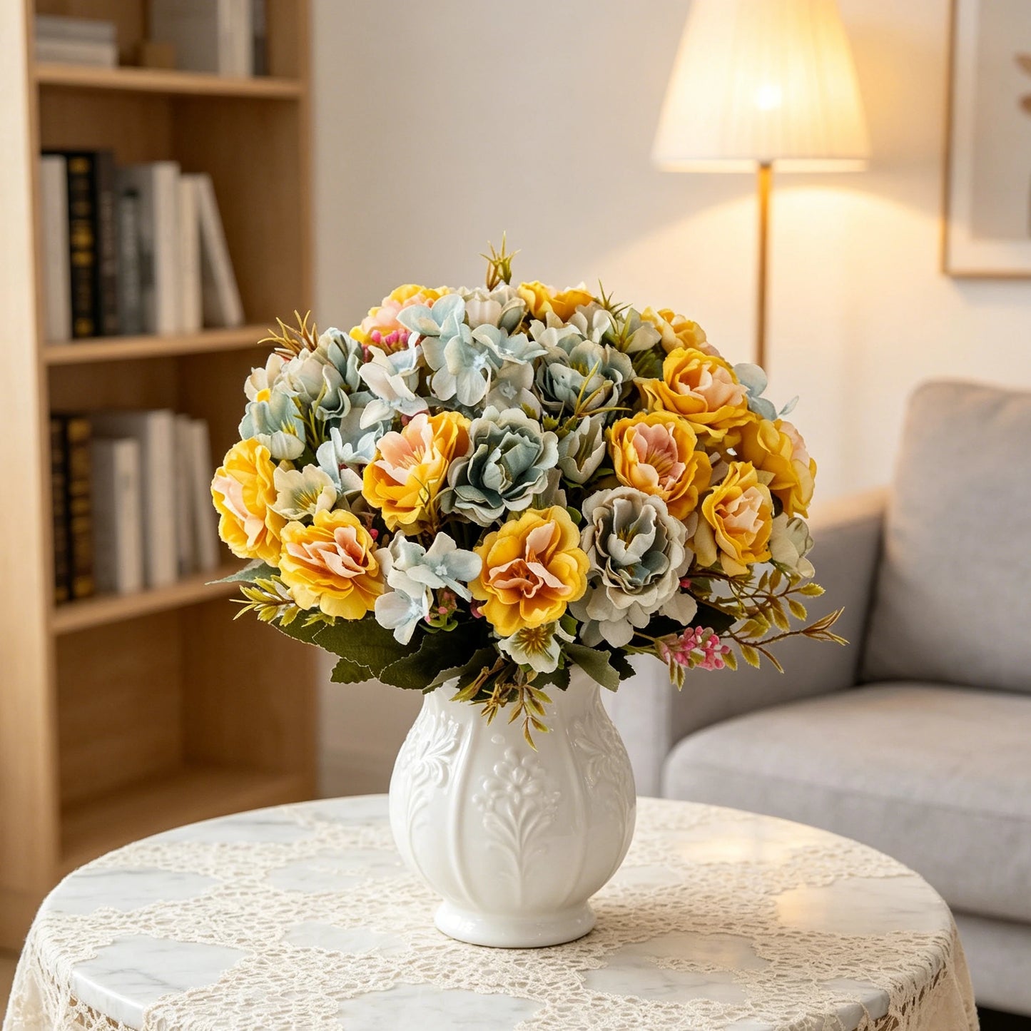 Silk Peony Artificial Flowers for Wedding, Home & Party Décor