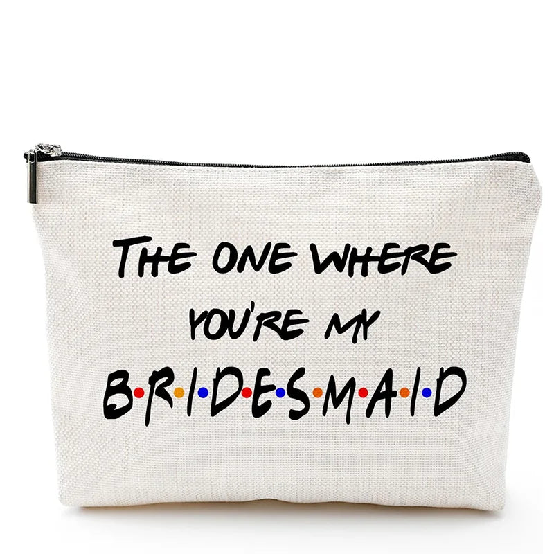 I Do Crew Bridal Makeup Bag | Bridesmaid Bachelorette Gift
