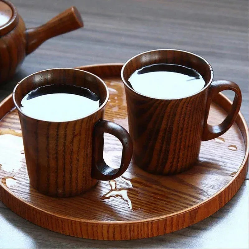 Handcrafted Jujube Wood Mug – Natural Wood Coffee, Beer & Tea Cup for Home, Camping & Gifting