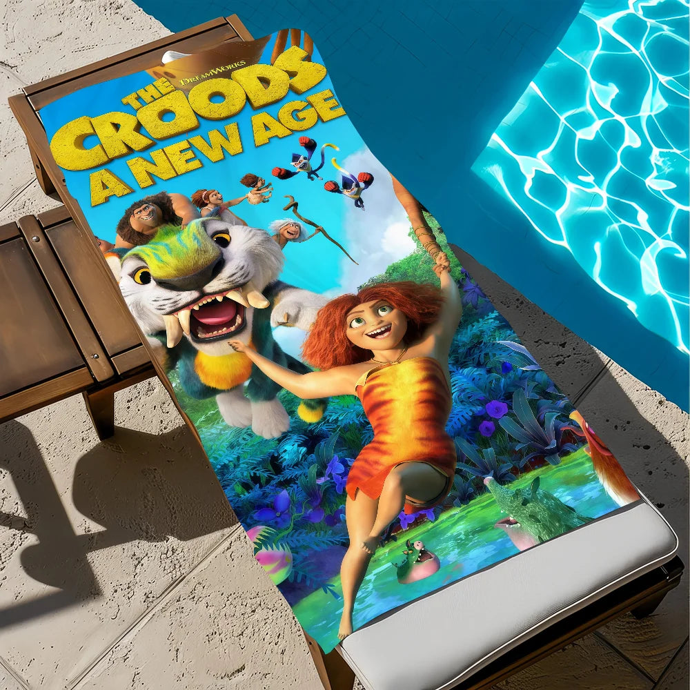 The Croods 2 Quick-Dry Beach Towel | Soft Pool & Travel Towel