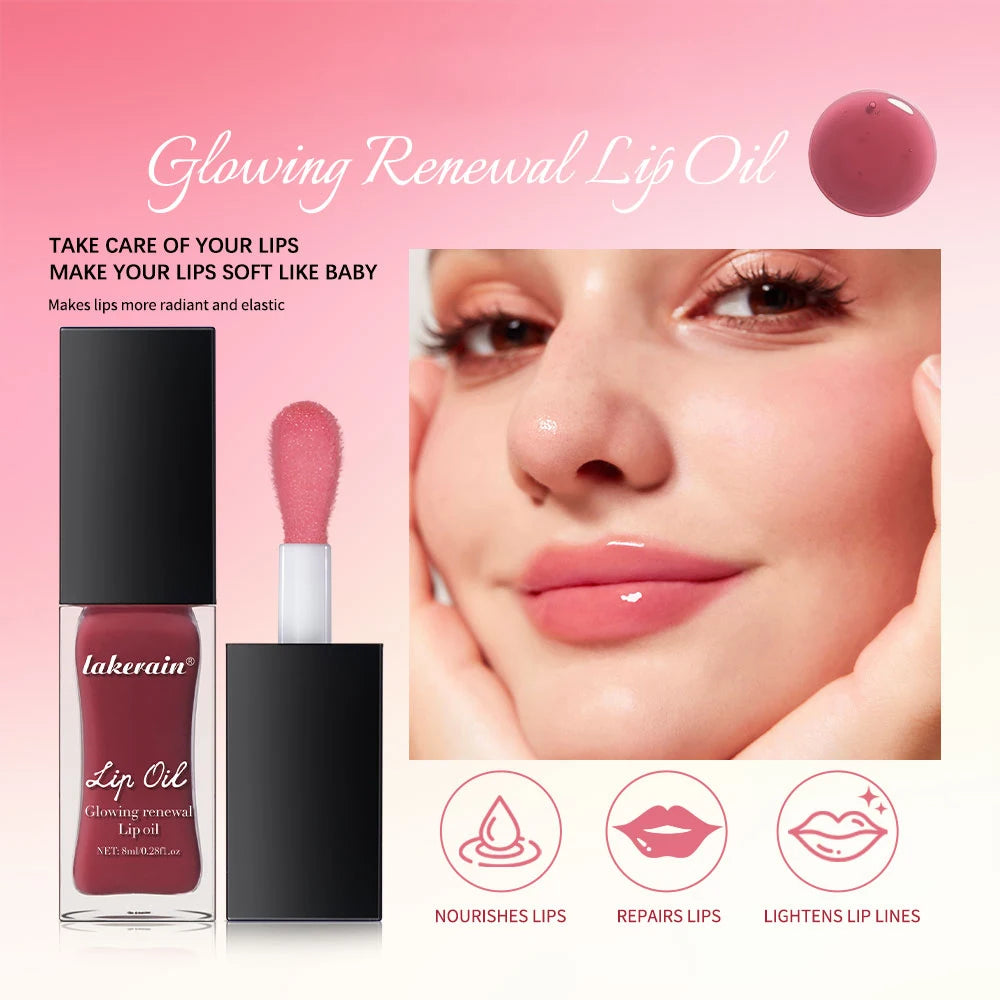 Glow Reviver Lip Oil Nourishing Tinted Lip Oil Moisturizing Honey Lip Gross Mirror Hydrating Lips Care Makeup Cosmetics Peaceful Pleasures Health and Wellness