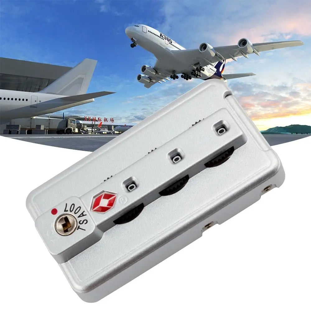 TSA 3-Digit Combination Padlock for Luggage & Suitcases
