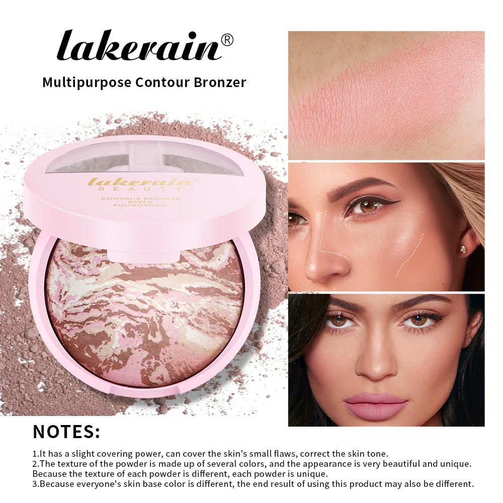 Matte Face Foundation Bronzer Pressed Powder Compact Long Lasting Oil Control Translucent Loose Setting Powder For Face Makeup Peaceful Pleasures Health and Wellness