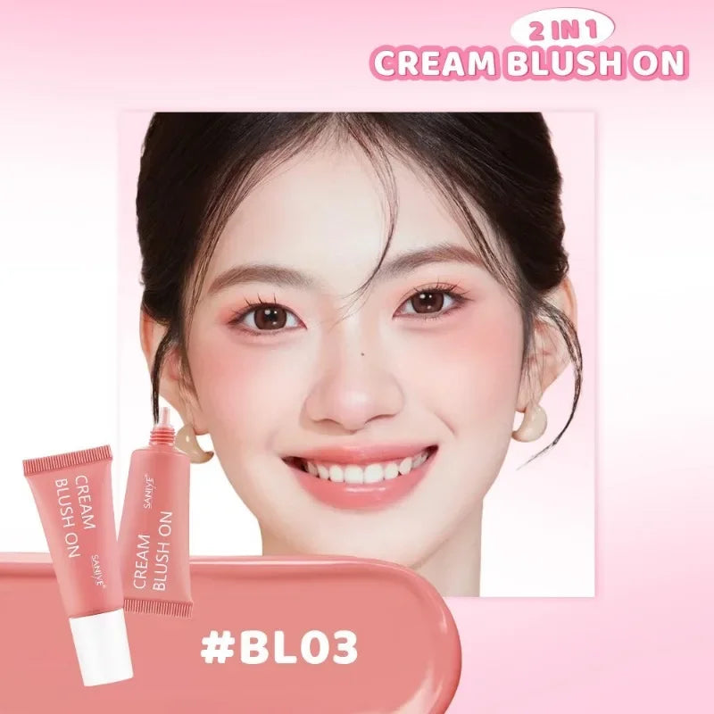 Liquid Blush Cream Stick | Matte Peach Pink Cheek Makeup