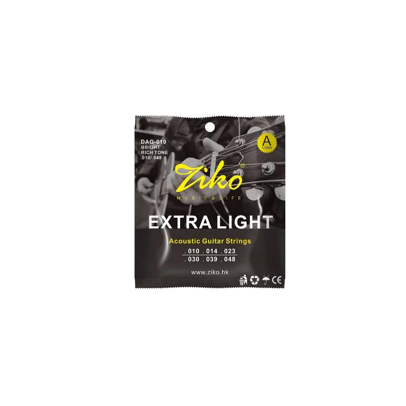 Ziko Leo Guitar Strings DAG Series 010-011 Popular Beginners Acoustic